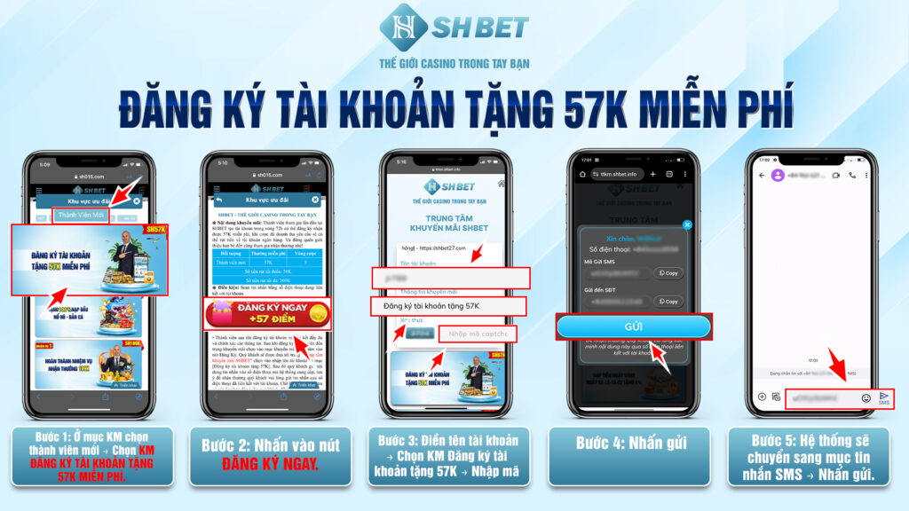 khuyến mãi đăng ký thành viên mới SHBet